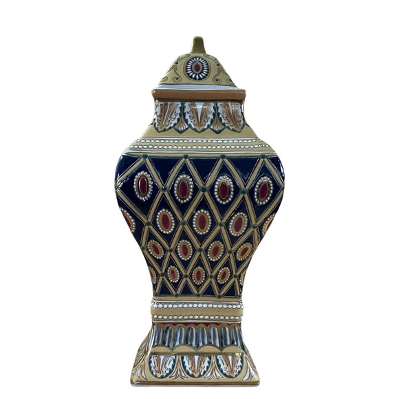 Oriental Accent Accents Large Oriental Accent Vase Vintage Green